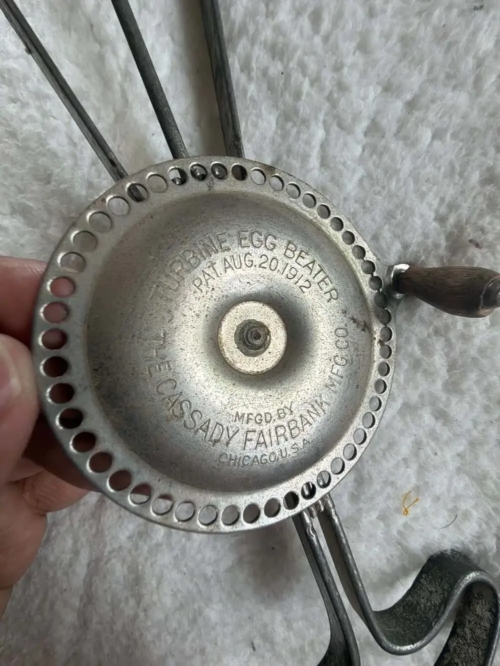 Vintage 1912 Cassady-Fairbank Turbine Egg Beater